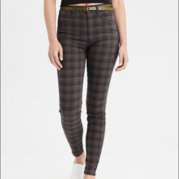 plaid pants american eagle